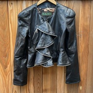 Marc Laurent Italy Leather Jacket Made for Bella or Gigi Hadid? Lambskin Leather